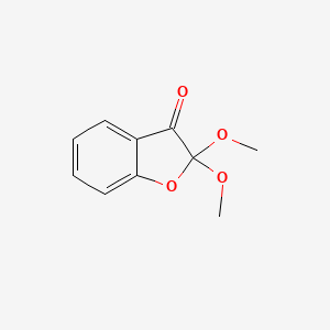 molecular formula C10H10O4 B14453957 2,2-Dimethoxy-1-benzofuran-3(2H)-one CAS No. 75335-04-5