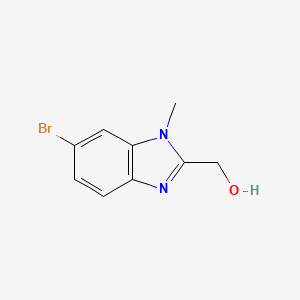 molecular formula C9H9BrN2O B1445396 1H-Benzimidazole-2-methanol, 6-bromo-1-methyl- CAS No. 958863-32-6