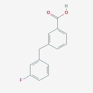 molecular formula C14H11FO2 B1445402 3-(3-Fluoro-benzyl)-benzoic acid CAS No. 886569-96-6
