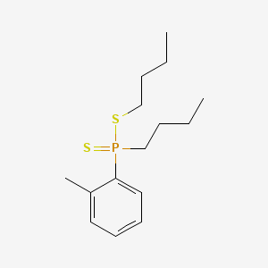 molecular formula C15H25PS2 B14454049 Butyl butyltolylphosphinodithioate CAS No. 74039-77-3