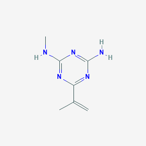molecular formula C7H11N5 B14454050 N~2~-Methyl-6-(prop-1-en-2-yl)-1,3,5-triazine-2,4-diamine CAS No. 75290-85-6