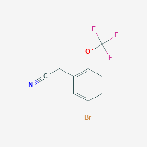 2-[5-Bromo-2-(trifluoromethoxy)phenyl]acetonitrile