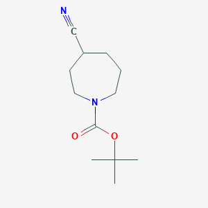 molecular formula C12H20N2O2 B1445412 Tert-butyl 4-cyanoazepane-1-carboxylate CAS No. 1259056-34-2