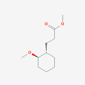 molecular formula C11H20O3 B14454120 Methyl 3-[(1S,2R)-2-methoxycyclohexyl]propanoate CAS No. 72887-20-8