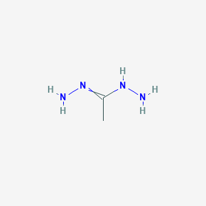 molecular formula C2H8N4 B14454161 Ethanehydrazonohydrazide CAS No. 74753-06-3