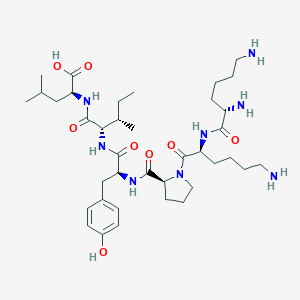 molecular formula C38H64N8O8 B144542 H-Lys-lys-pro-tyr-ile-leu-OH 