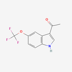 molecular formula C11H8F3NO2 B1445422 1-(5-Trifluoromethoxy-1H-indol-3-yl)-ethanone CAS No. 1386456-79-6