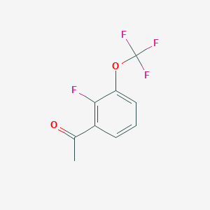 molecular formula C9H6F4O2 B1445423 2'-Fluoro-3'-(trifluoromethoxy)acetophenone CAS No. 1429321-84-5