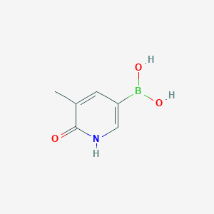 molecular formula C6H8BNO3 B1445425 (6-Hydroxy-5-methylpyridin-3-yl)boronic acid CAS No. 1356087-46-1