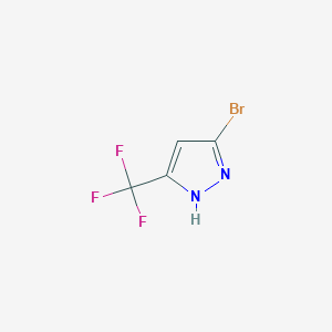 molecular formula C4H2BrF3N2 B1445426 3-Bromo-5-(trifluoromethyl)-1H-pyrazole CAS No. 93608-11-8
