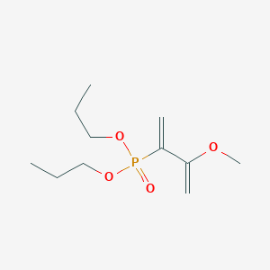 molecular formula C11H21O4P B14454265 Dipropyl (3-methoxybuta-1,3-dien-2-yl)phosphonate CAS No. 73303-97-6