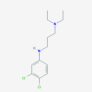 molecular formula C13H20Cl2N2 B14454273 N~3~-(3,4-Dichlorophenyl)-N~1~,N~1~-diethylpropane-1,3-diamine CAS No. 74474-01-4