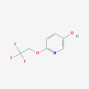 molecular formula C7H6F3NO2 B1445429 6-(2,2,2-Trifluoroethoxy)pyridin-3-ol CAS No. 796120-81-5