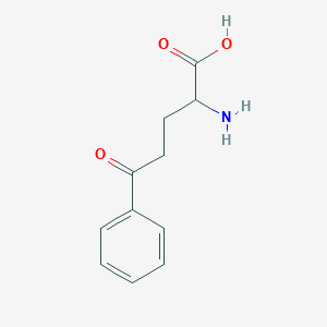 molecular formula C11H13NO3 B1445430 2-Amino-5-oxo-5-phenylpentanoic acid CAS No. 1595014-12-2