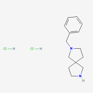 molecular formula C14H22Cl2N2 B1445433 2-Benzyl-2,7-diazaspiro[4.4]nonane dihydrochloride CAS No. 920531-65-3
