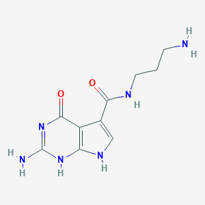 molecular formula C10H14N6O2 B144544 Echiguanine B CAS No. 137319-26-7
