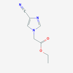 molecular formula C8H9N3O2 B1445441 ethyl 2-(4-cyano-1H-imidazol-1-yl)acetate CAS No. 1154030-58-6