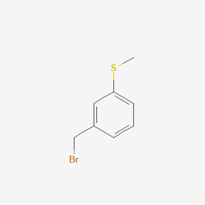 molecular formula C8H9BrS B1445443 Benzene, 1-(bromomethyl)-3-(methylthio)- CAS No. 90532-01-7