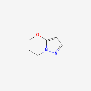 molecular formula C6H8N2O B1445444 6,7-dihydro-5H-pyrazolo[5,1-b][1,3]oxazine CAS No. 1383675-84-0