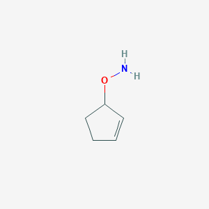 molecular formula C5H9NO B14454442 O-Cyclopent-2-en-1-ylhydroxylamine CAS No. 76029-45-3