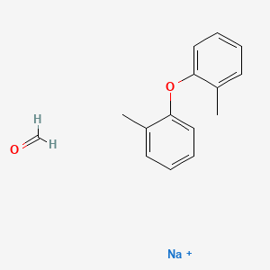 molecular formula C15H16NaO2+ B14454457 Sodium;formaldehyde;1-methyl-2-(2-methylphenoxy)benzene 
