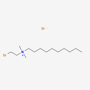 molecular formula C14H31Br2N B14454477 Ammonium, (2-bromoethyl)decyldimethyl-, bromide CAS No. 73680-77-0