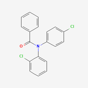 molecular formula C19H13Cl2NO B14454505 N-(2-chlorophenyl)-N-(4-chlorophenyl)benzamide CAS No. 73688-83-2