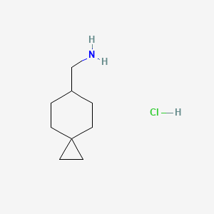 B1445451 {Spiro[2.5]octan-6-yl}methanamine hydrochloride CAS No. 877125-95-6