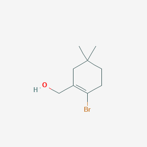 molecular formula C9H15BrO B1445454 (2-Bromo-5,5-dimethylcyclohex-1-en-1-yl)methanol CAS No. 1053265-67-0