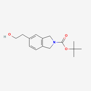 tert-butyl 5-(2-hydroxyethyl)-2,3-dihydro-1H-isoindole-2-carboxylate