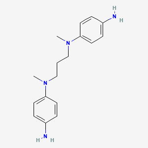 molecular formula C17H24N4 B14454567 N~1~,N~1'~-(Propane-1,3-diyl)bis(N~1~-methylbenzene-1,4-diamine) CAS No. 75956-76-2