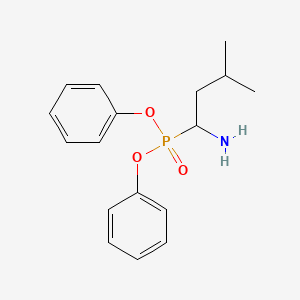 molecular formula C17H22NO3P B14454586 Diphenyl (1-amino-3-methylbutyl)phosphonate CAS No. 73270-43-6
