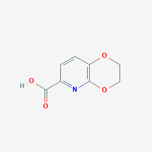 molecular formula C8H7NO4 B1445462 2,3-Dihydro-[1,4]dioxino[2,3-b]pyridine-6-carboxylic acid CAS No. 1095276-23-5