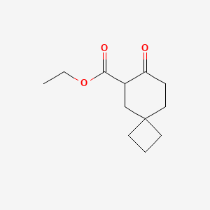 molecular formula C12H18O3 B1445463 Ethyl 7-oxospiro[3.5]nonane-6-carboxylate CAS No. 1424995-17-4