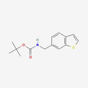 molecular formula C14H17NO2S B1445472 Tert-butyl (benzo[b]thiophen-6-ylmethyl)carbamate CAS No. 946517-95-9