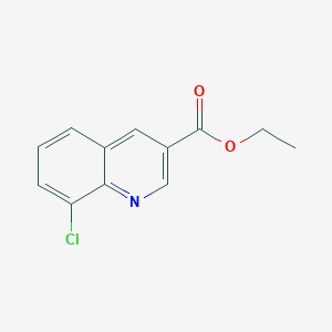 molecular formula C12H10ClNO2 B1445473 Ethyl 8-chloroquinoline-3-carboxylate CAS No. 71083-19-7