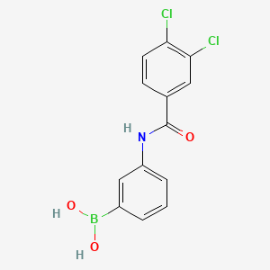 molecular formula C13H10BCl2NO3 B14454734 Benzeneboronic acid, m-(3,4-dichlorobenzamido)- CAS No. 73688-87-6
