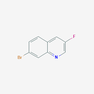 molecular formula C9H5BrFN B1445478 7-Bromo-3-fluoroquinoline CAS No. 1375108-29-4