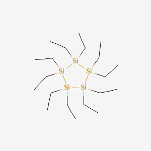 molecular formula C20H50Si5 B14454818 Decaethylcyclopentasilane CAS No. 75217-22-0