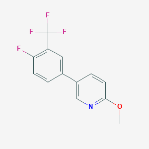 5-[4-Fluoro-3-(trifluoromethyl)phenyl]-2-methoxypyridine