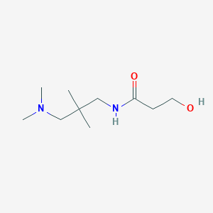 molecular formula C10H22N2O2 B14454851 N-[3-(Dimethylamino)-2,2-dimethylpropyl]-3-hydroxypropanamide CAS No. 75005-60-6