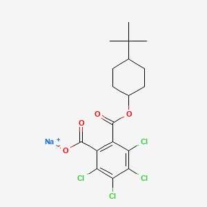 molecular formula C18H19Cl4NaO4 B14454865 Sodium 4-tert-butylcyclohexyl tetrachlorophthalate CAS No. 73972-98-2
