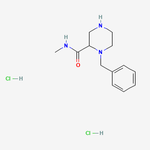 1-Benzyl-piperazine-2-carboxylic acid methylamide dihydrochloride