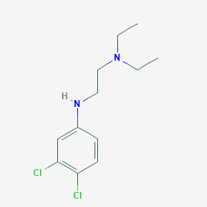 molecular formula C12H18Cl2N2 B14454956 N~2~-(3,4-Dichlorophenyl)-N~1~,N~1~-diethylethane-1,2-diamine CAS No. 74473-98-6