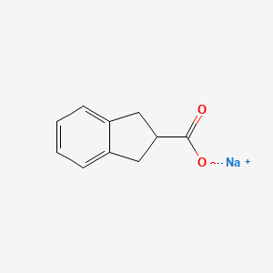 molecular formula C10H9NaO2 B1445496 2,3-二氢-1H-茚满-2-羧酸钠 CAS No. 1803608-69-6