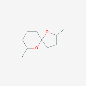 molecular formula C10H18O2 B14454993 2,7-Dimethyl-1,6-dioxaspiro[4.5]decane CAS No. 73208-58-9