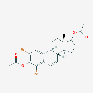 molecular formula C22H24Br2O4 B144550 2,4-Dibromoestra-1,3,5(10),6-tetraene-3,17-diol diacetate CAS No. 132633-86-4