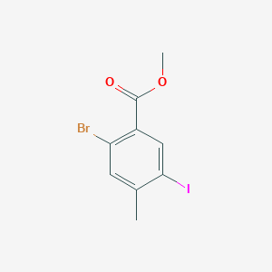 B1445500 Methyl 2-bromo-5-iodo-4-methylbenzoate CAS No. 474330-55-7