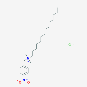 molecular formula C23H41ClN2O2 B14455002 N,N-Dimethyl-N-[(4-nitrophenyl)methyl]tetradecan-1-aminium chloride CAS No. 75730-19-7