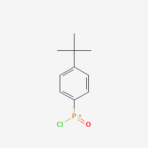 molecular formula C10H13ClOP+ B14455003 Phosphinic chloride, (1,1-dimethylethyl)phenyl-, (P(S))- CAS No. 75213-02-4